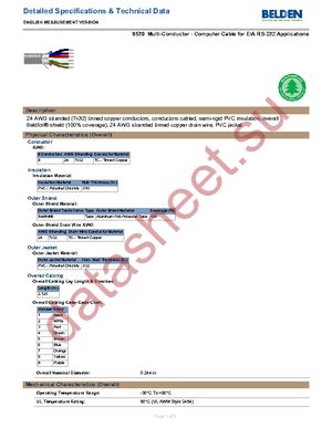 9539 060500 datasheet  